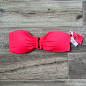 VS Bright Coral Strapless Bikini top - NWT